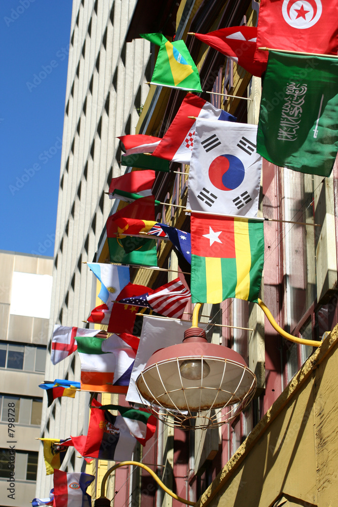 Obraz na plátně international flags