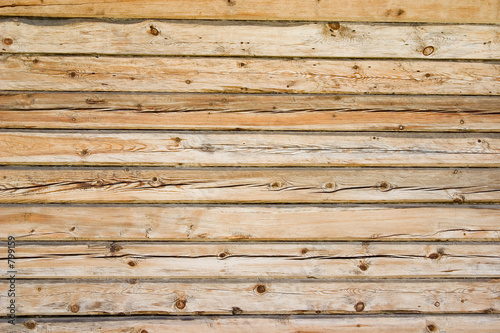 wooden bars in the wall.
