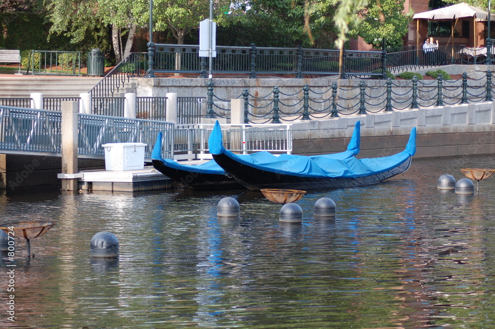 Obraz premium blue gondolas