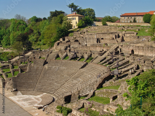 ancient rome arena, lyon, france