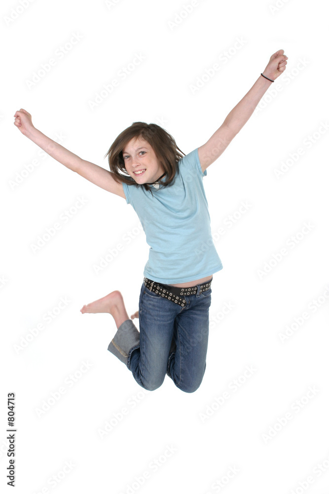 young girl jumping 3 young girl jumping 3