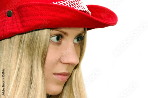 girl in the red hat photo