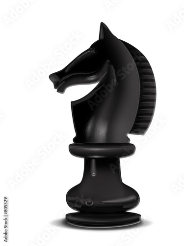 black knight chess piece