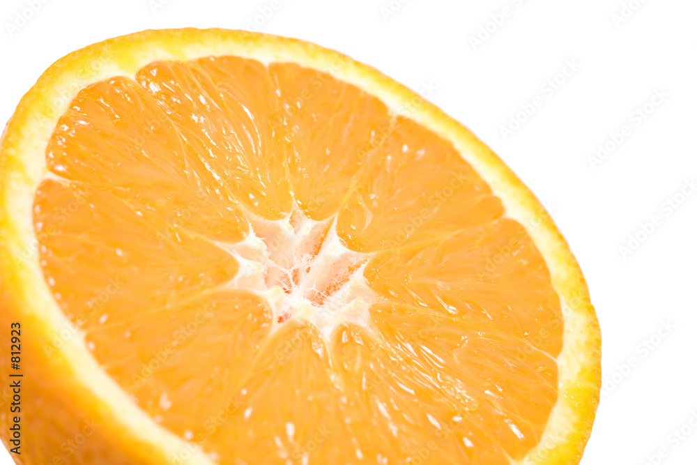 orange half orange half