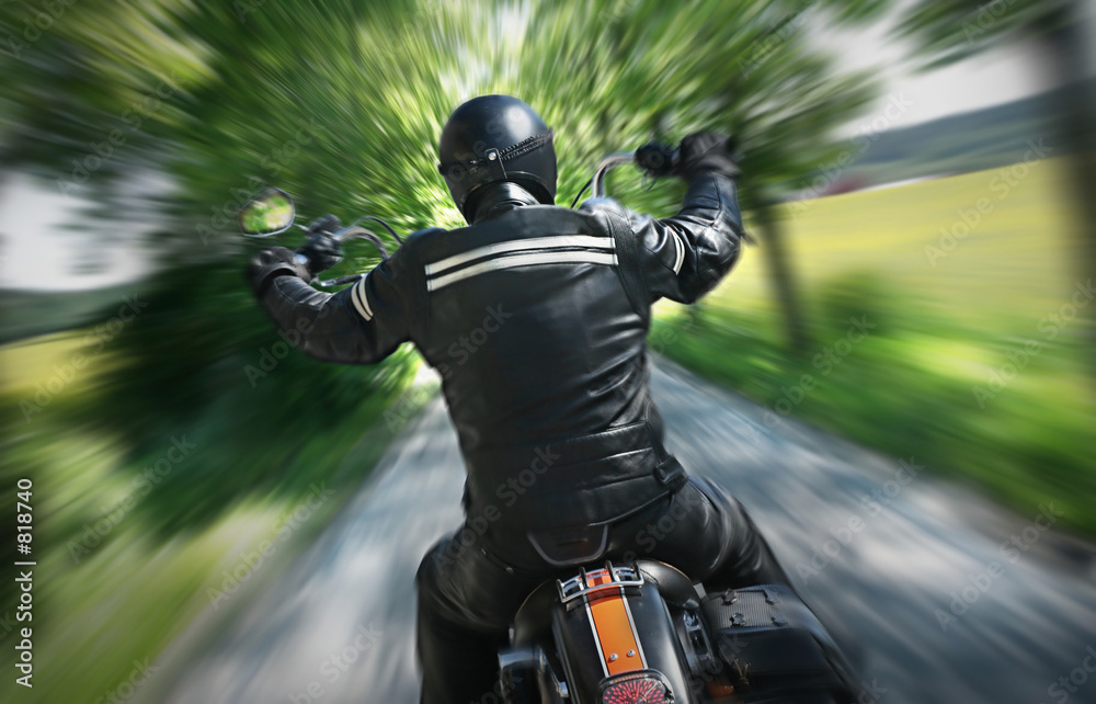 lone rider motorcycle