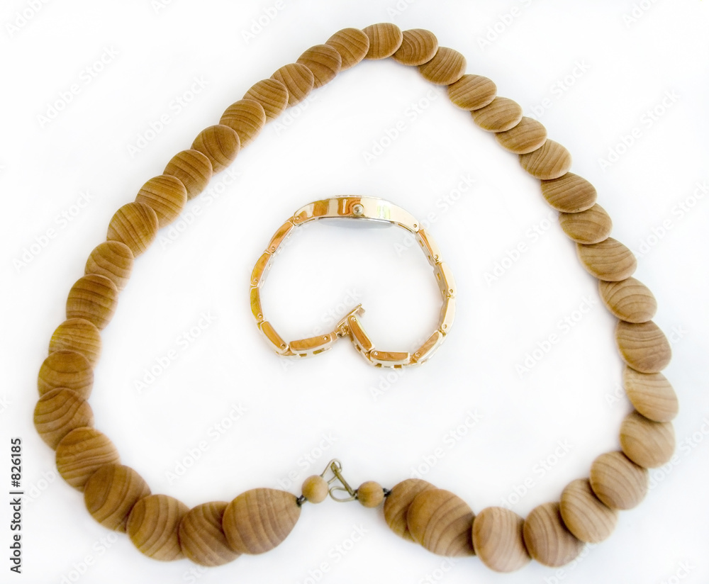 Obraz premium hours and necklace