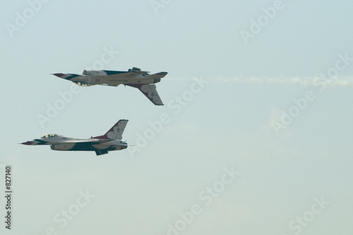 Fotografie, Obraz thunderbirds f-16 fighting falcon jets