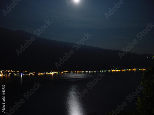mondschein im see