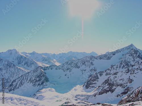 winter in den alpen