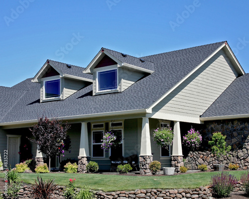 Картината върху платно american craftsman style house