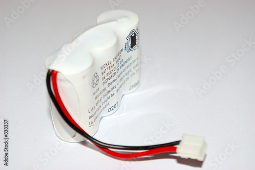 ni-cd battery on white