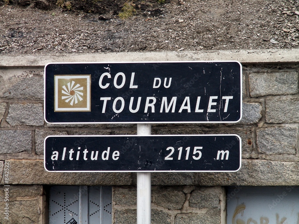 Naklejka premium col du tourmalet