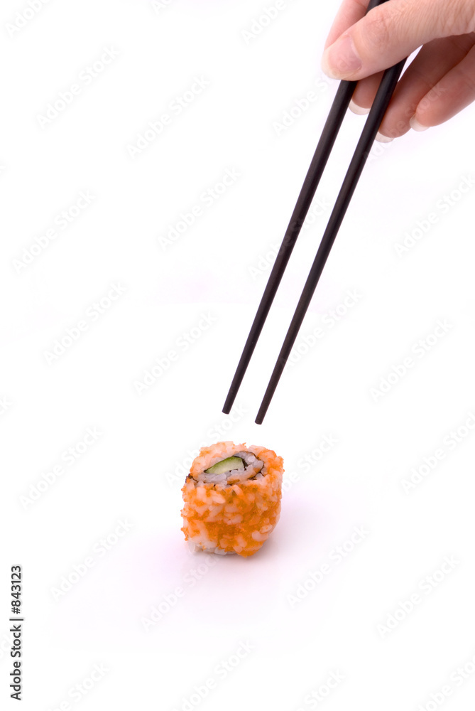 chopstick and sushi chopstick and sushi