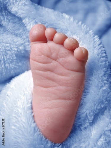 little baby boys foot