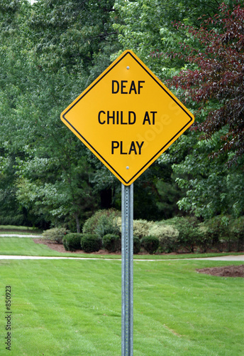 deaf child at play sign