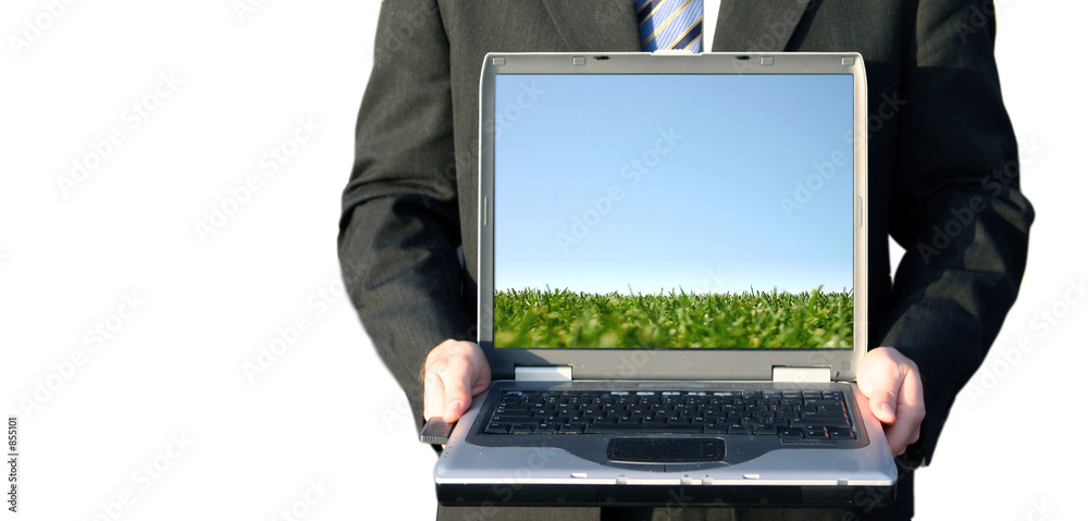 Φωτογραφία business man with laptop 21