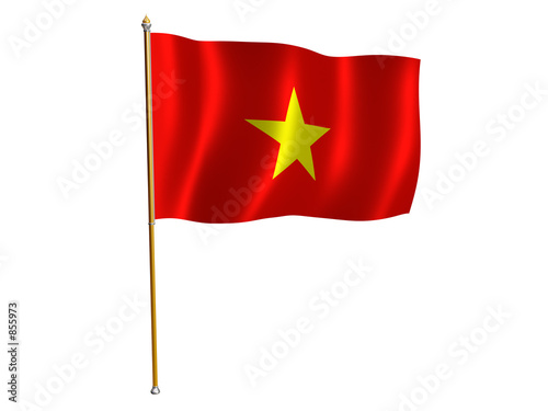 vietnam silk flag