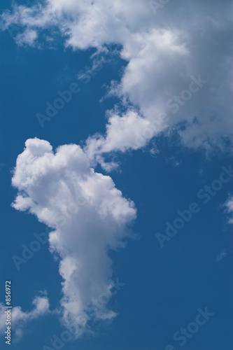 blue sky with white clouds at midday - image 18