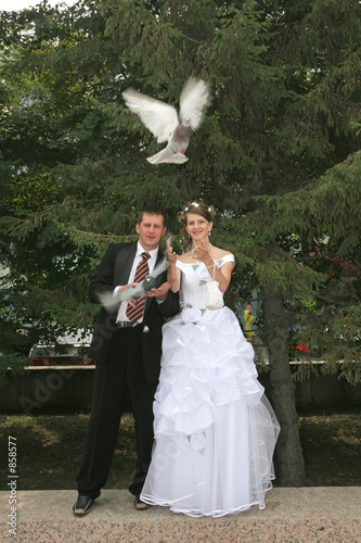 bridegroom and bride