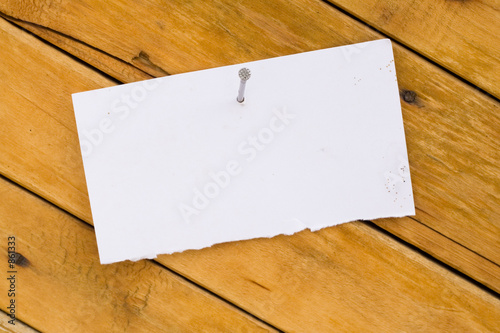 announcement on tree