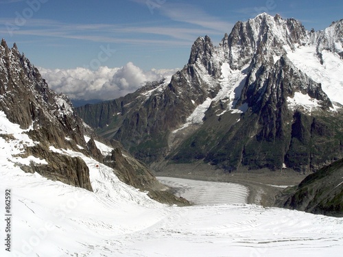 mont blanc, chamonix, the mont blanc, gletsjer photo