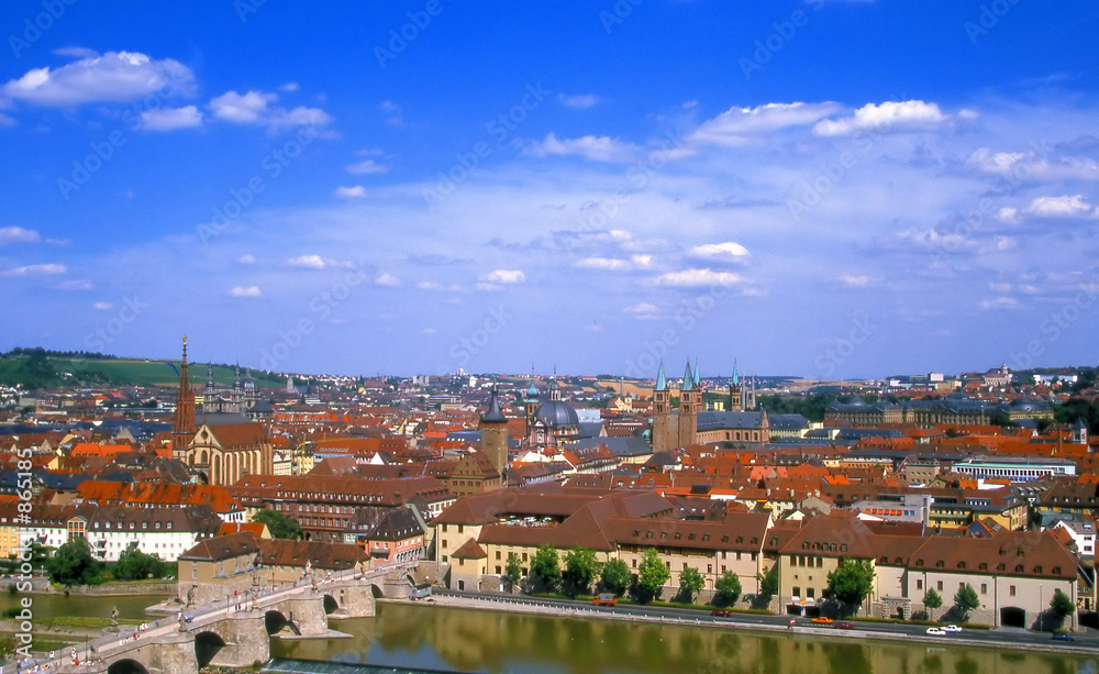 Der Stadtkern Würzburgs
