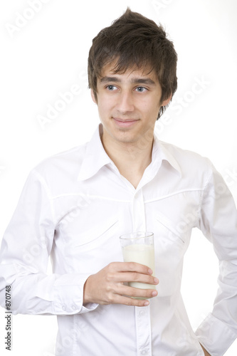 drinking milk