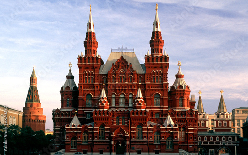 front of historical museum, moscow, russia