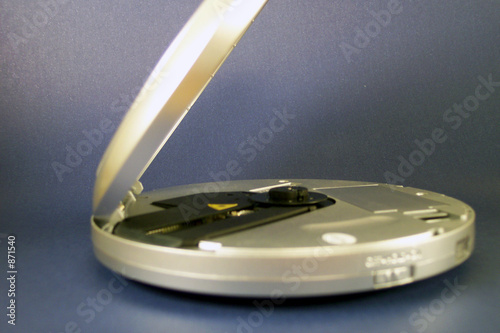 cd player with an open lid