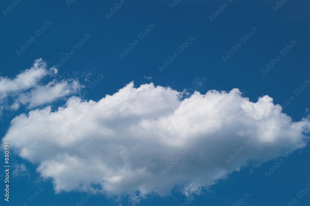blue sky with white cloud at midday - image 20