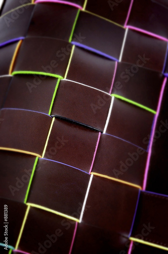 leather bag detail