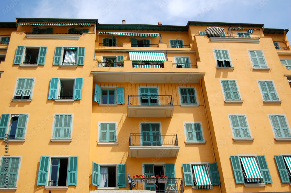 Fototapeta premium façade au port de nice