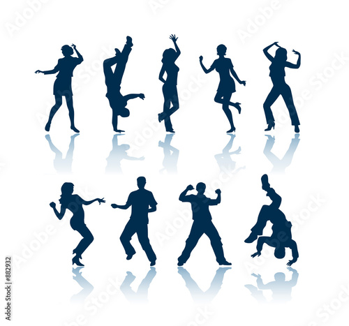 dancing silhouettes
