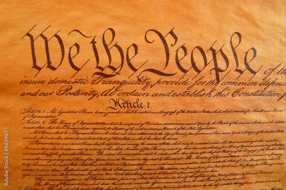Samolepka united states constitution