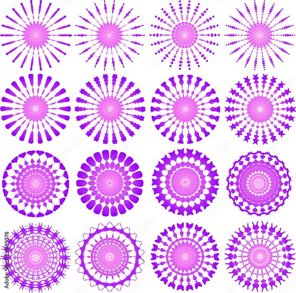 pink circular designs