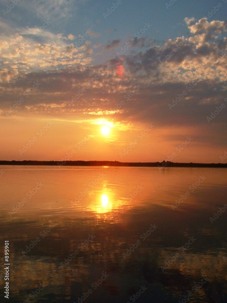 sonnenuntergang auf see