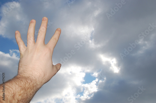 hand reaches sky #6