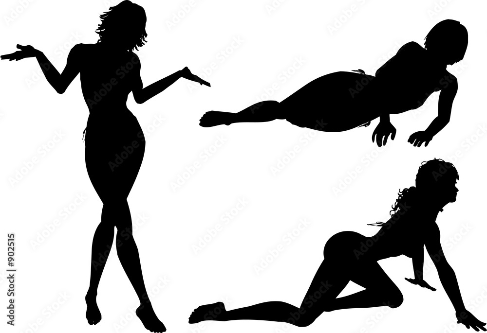 sexy female poses Stock Illustration Adobe Stock