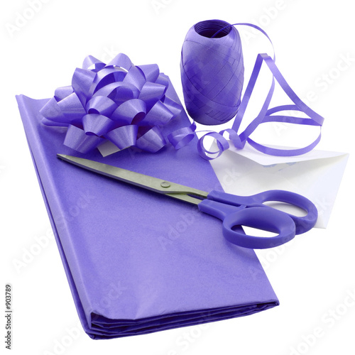 purple gift wrap