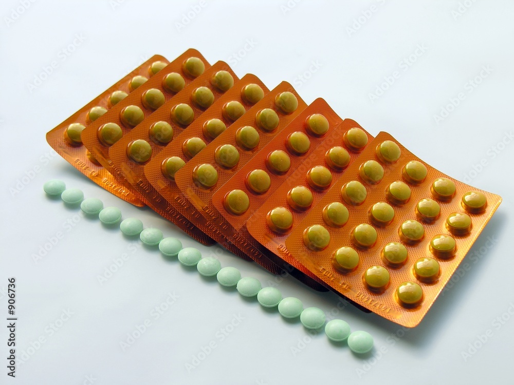 Naklejka premium green tablettes