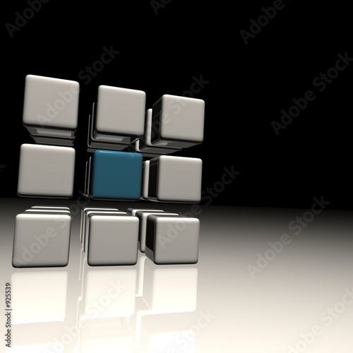 professional abstract cube construction