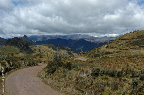 mountain pass in the andes. ecuador
