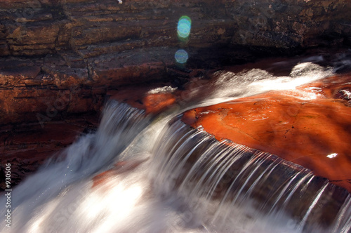 small waterfall in national park photo