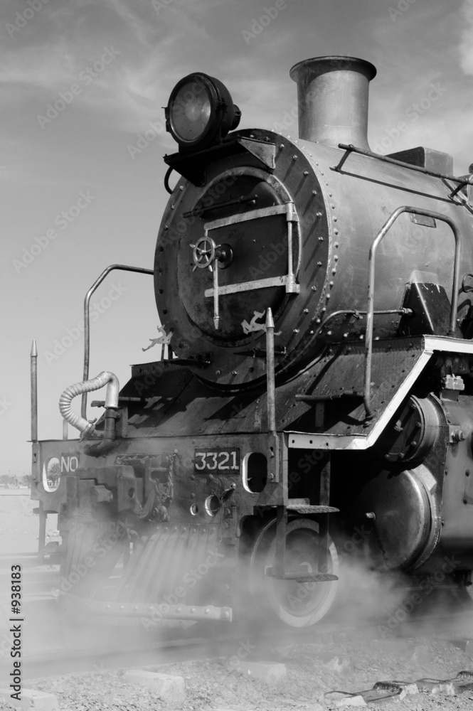 Naklejka premium steam train at swakopmund, namibia