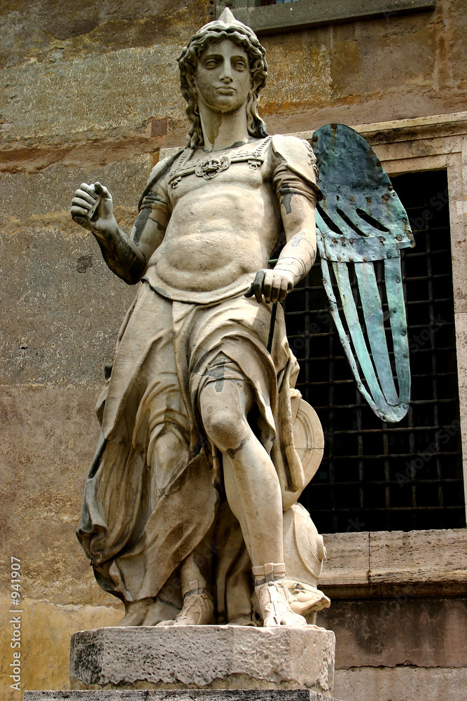 Obraz premium stone copper angel