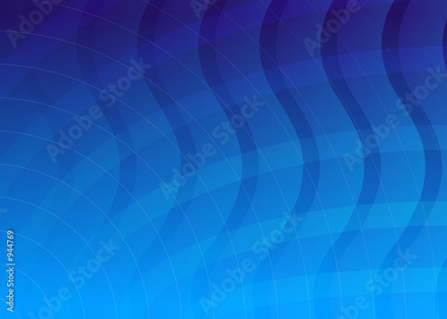 waves and lines background blue