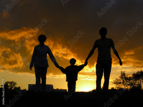family sunset