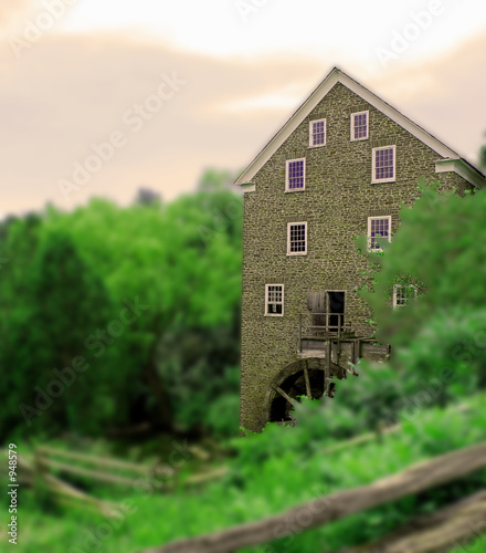 water wheel building