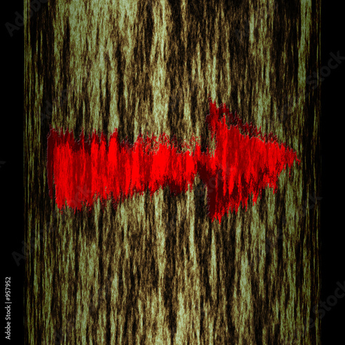 tree trunk: arrow right