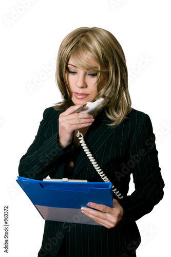 office worker with a file
